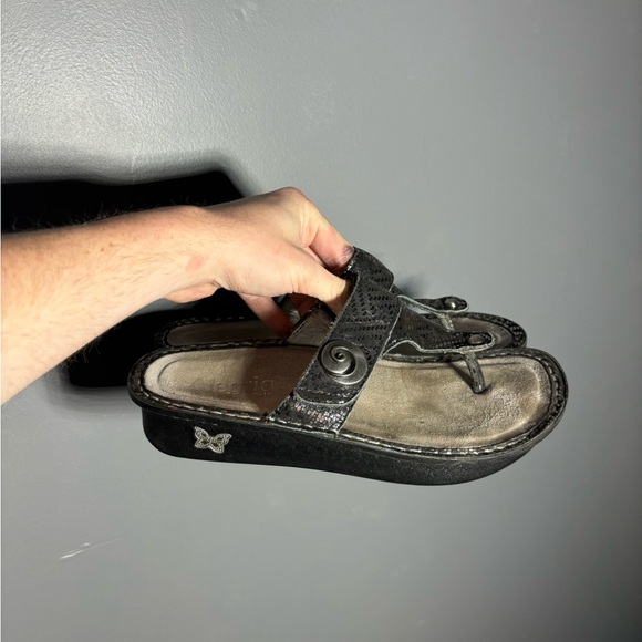 Alegria Carina Wedge Silver Sandal Size EU 39 - Picture 2 of 7